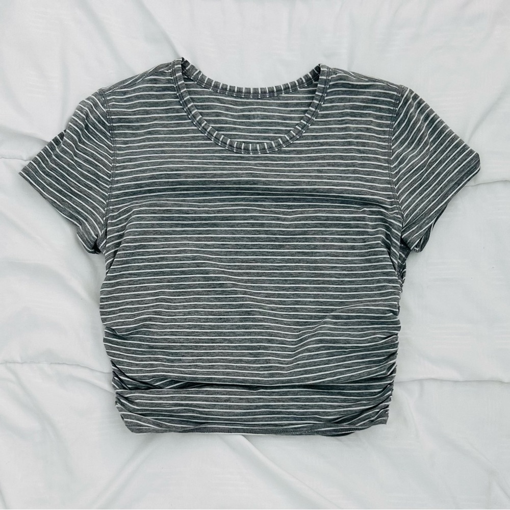 Lululemon Gray Striped Women's Top